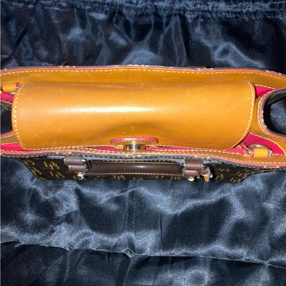 Dooney & Bourke Brown and Gold Signature Tote - Picture 9 of 16